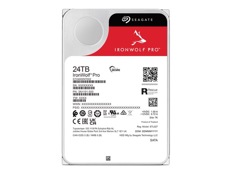 SEAGATE Ironwolf PRO NAS HDD 24TB SATA
