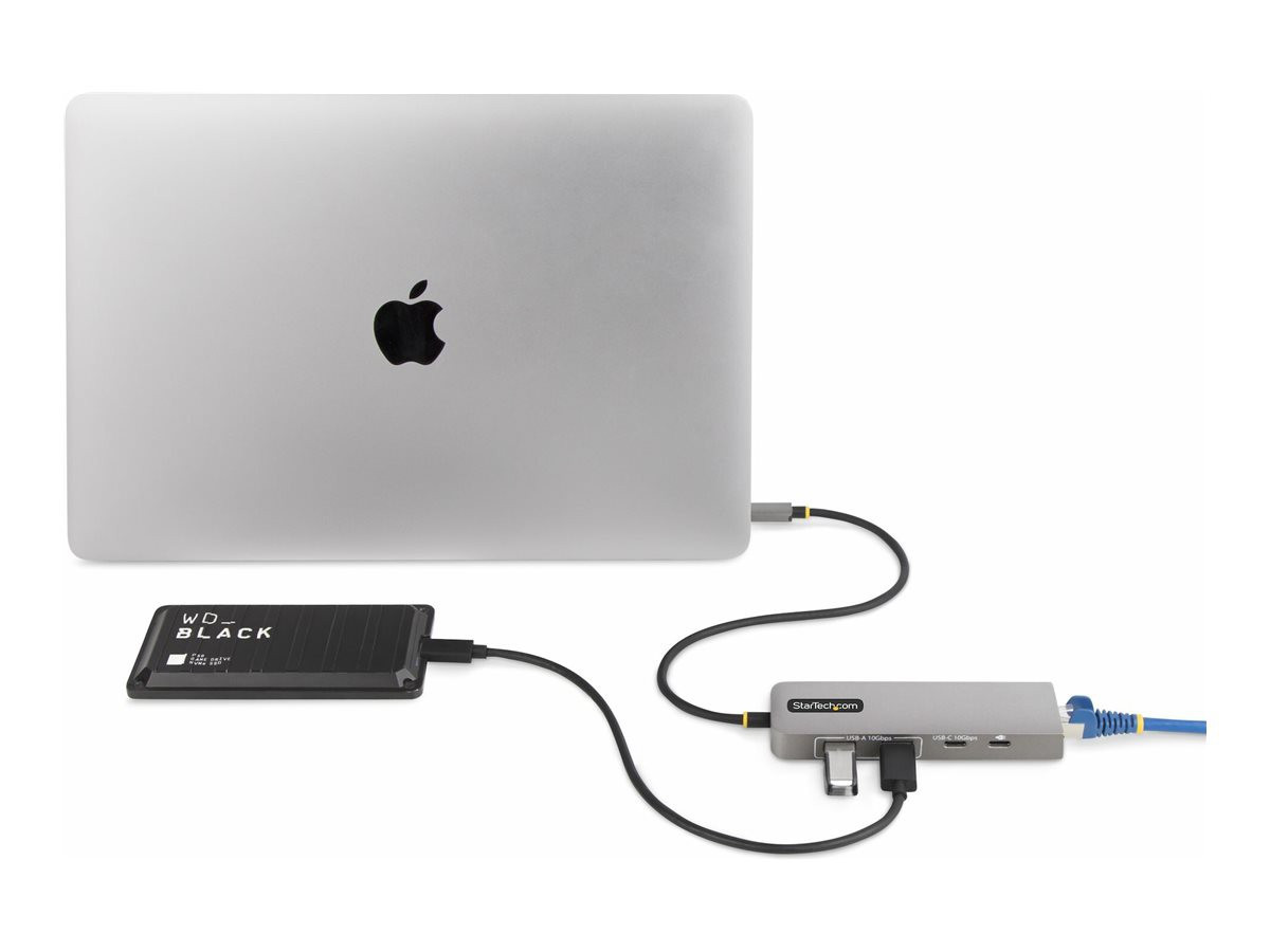STARTECH 3-Port USB-C Hub 2.5GbE PD