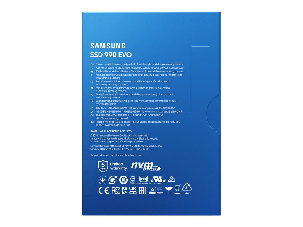 SAMSUNG SSD 990 EVO 2TB M.2 NVMe PCIe