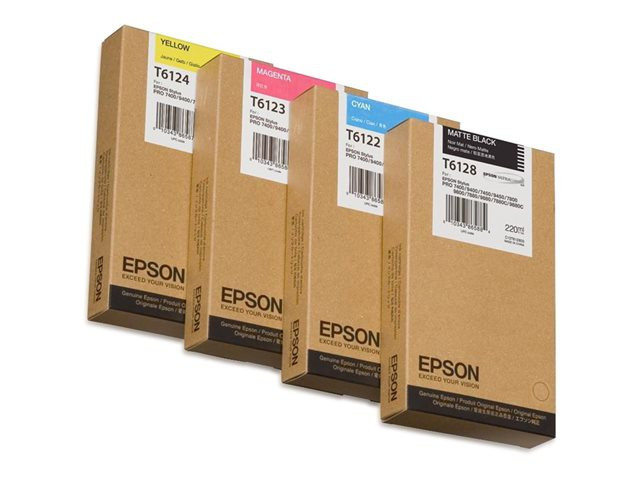 BildeEPSON Ink UltraChrome T61280N Matte Black 220ml