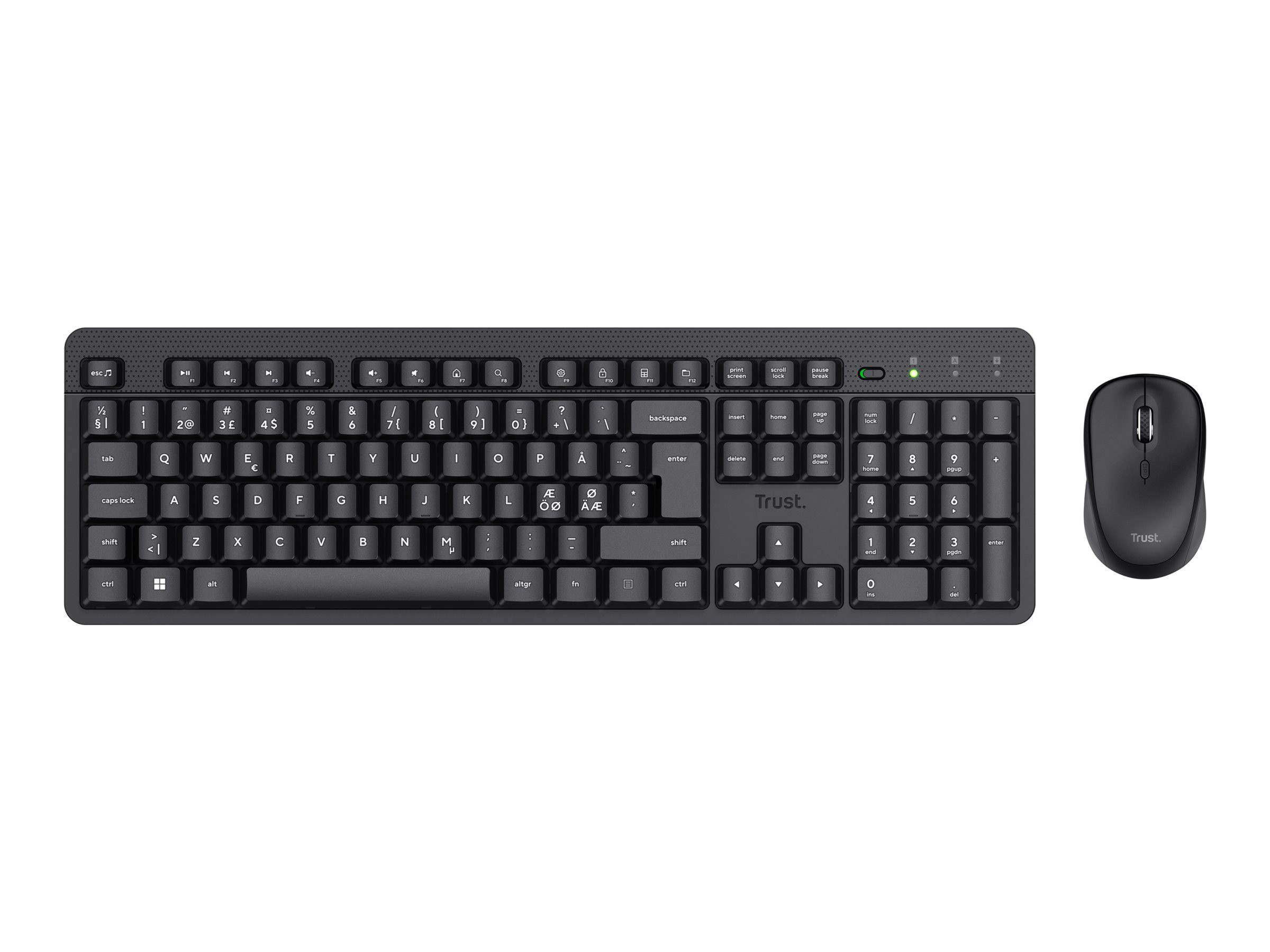 TKM-360 Wireless Keyboard & Mouse, Nordic (B2B)