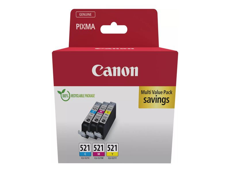 BildeCANON Ink 2934B015 CLI-521 Multipack C/M/Y