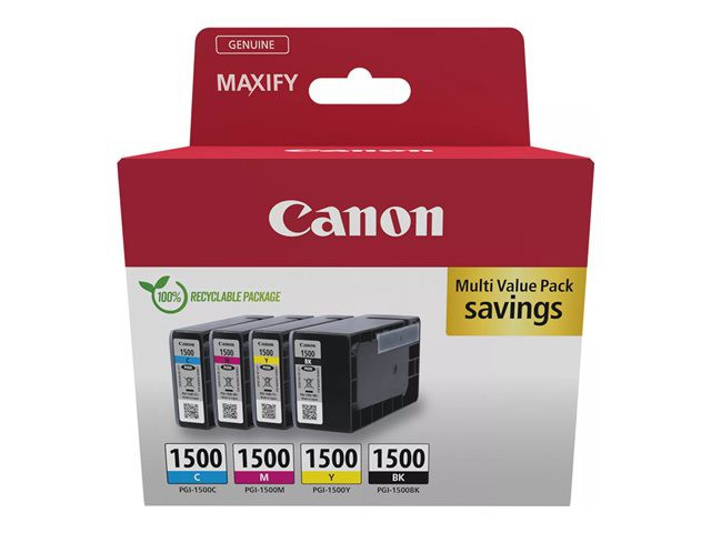 BildeCANON PGI-1500 Ink Cartridge BK/C/M/Y