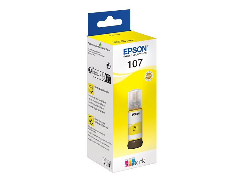 BildeBlekkpatron EcoTank 107 Gul (70ml)
