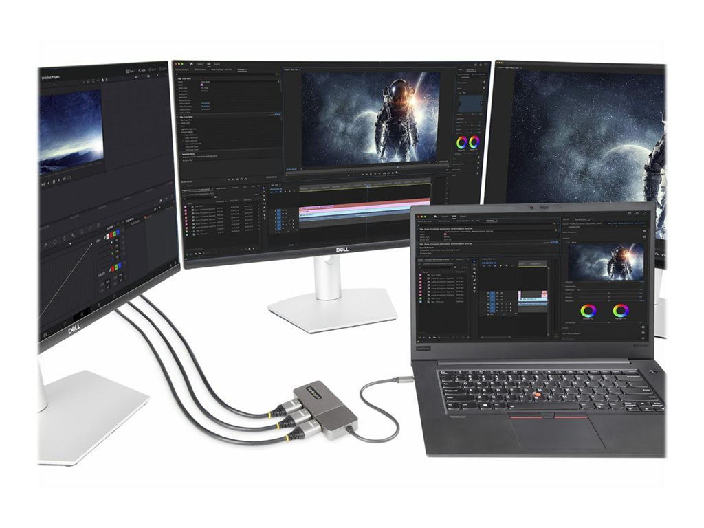 STARTECH 3-Port USB-C MST Hub 4K 60Hz