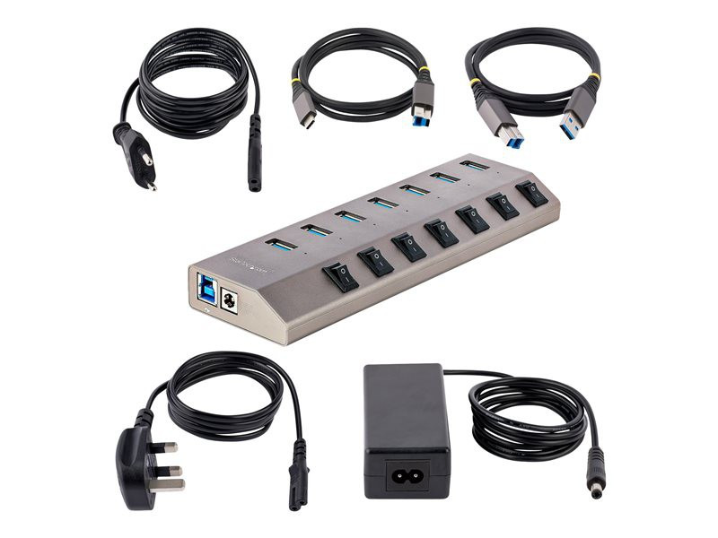 STARTECH 7-pt USB Hub w/On/Off Switches