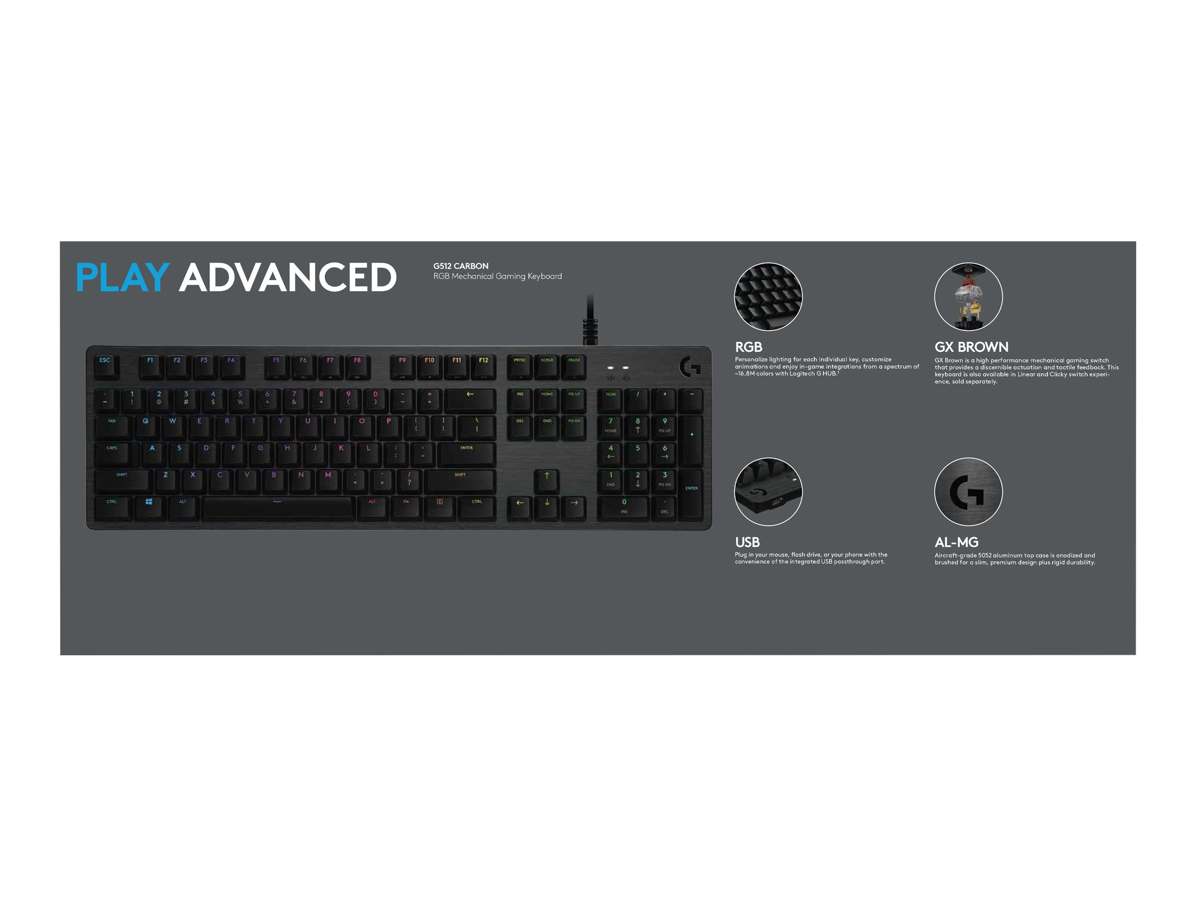 LOGI G512 RGB Mech Gaming Keyboard (DEU)