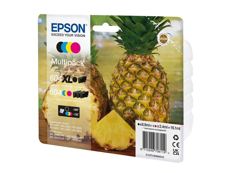 Blekk Epson 604 Sort+Cmy