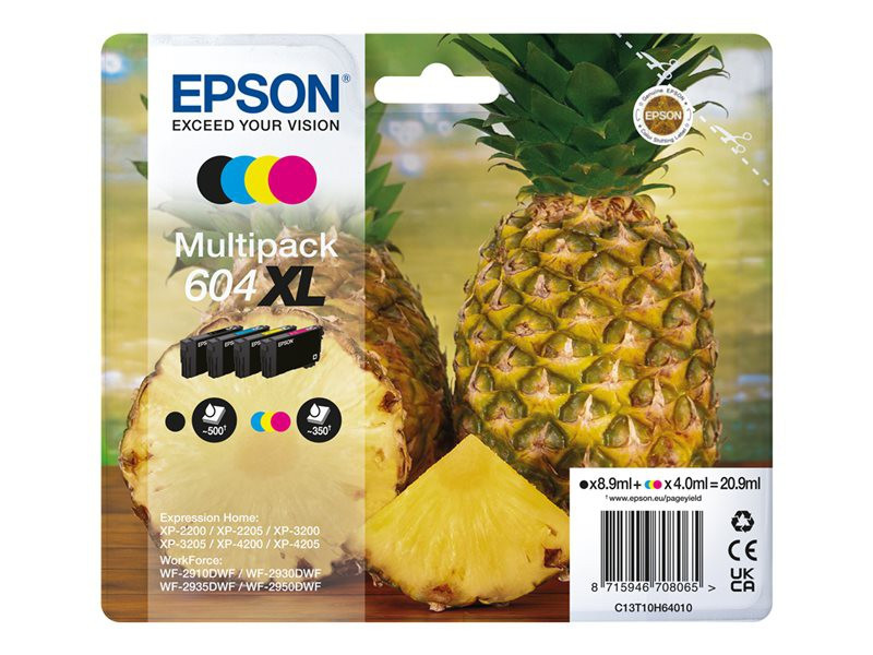 EPSON Ink C13T10H64010 604XL Multipack Pineapple