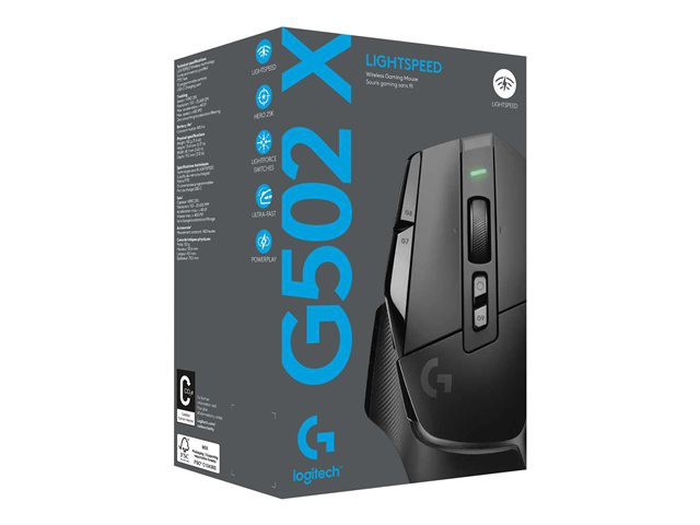 LOGI G502 X LIGHTSPEED - BLACK/CORE EER2