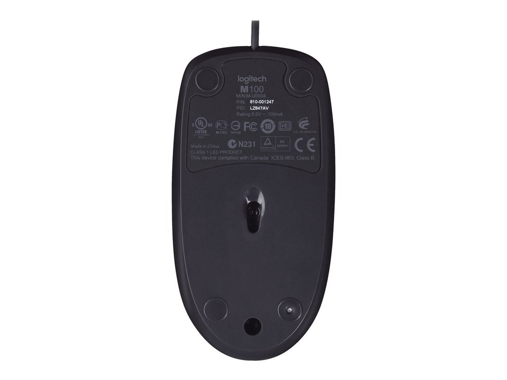 LOGI Mouse M100 - BLACK - EMEA
