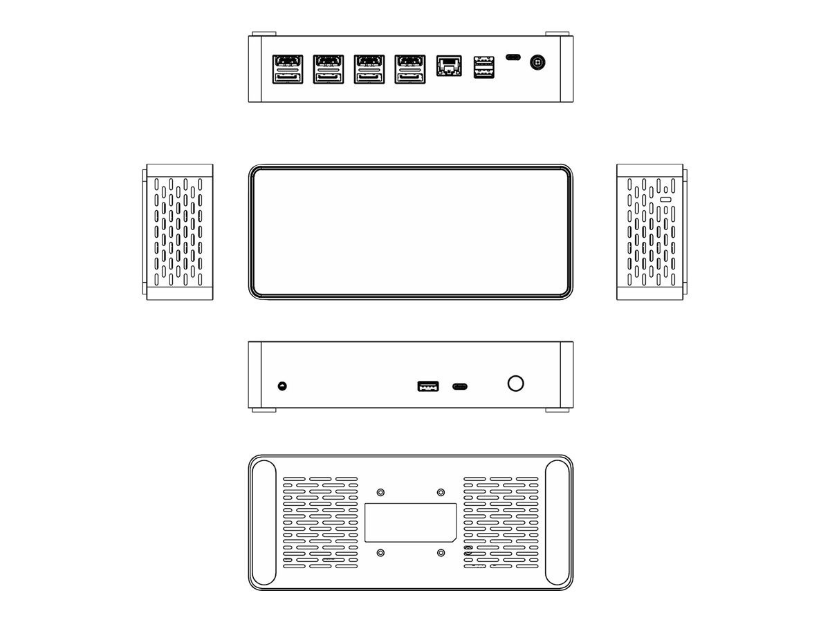 BildeSTARTECH Quad Monitor USB-C Dock 4K60