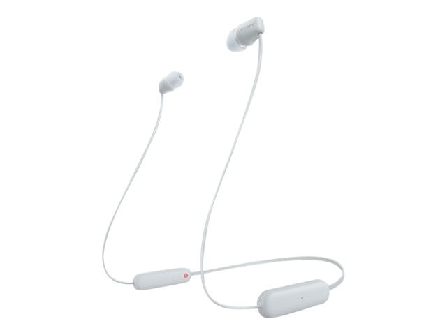 BildeSONY WI-C100 white Bluetooth Headphones