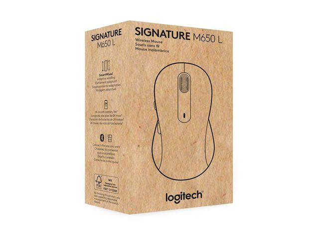 LOGI M650 L Wireless Mouse GRAPHITE