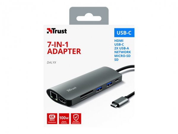 Hub Trust Dalyx 7-In-1 Usb-C