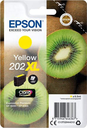 BildeEPSON 202XL Yellow Ink Cartridge