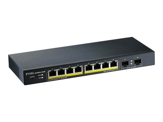 BildeZYXEL GS1900-10HP v2 8-port PoE Switch