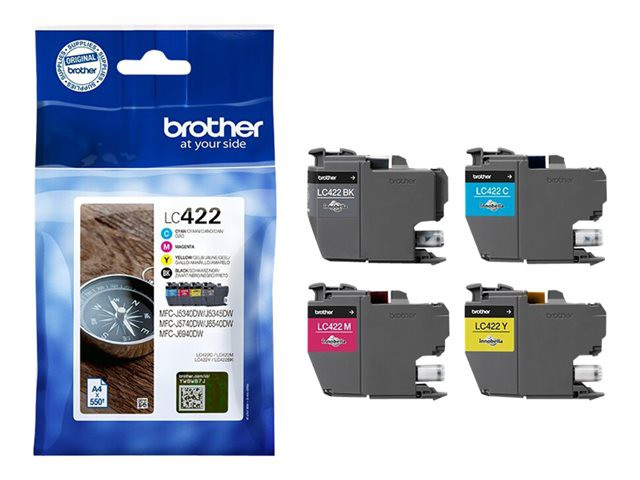 BildeBlekk Brother Lc422Valdr Bcmy (4 stk)