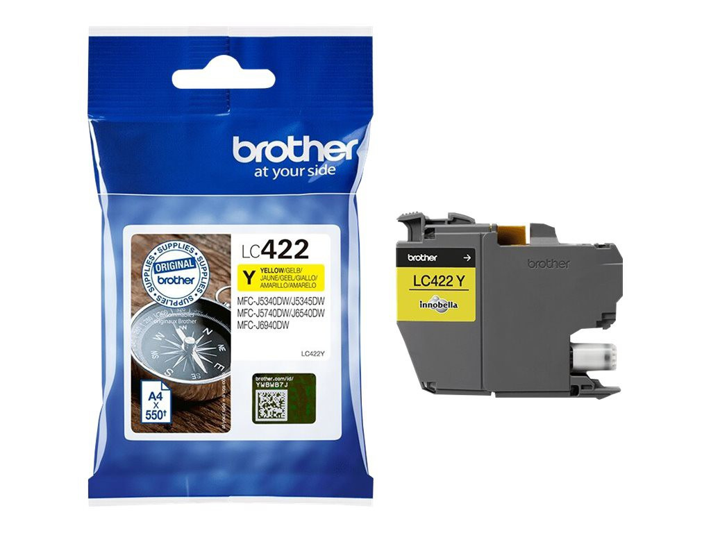 BildeBlekk Brother Lc422Y Gul