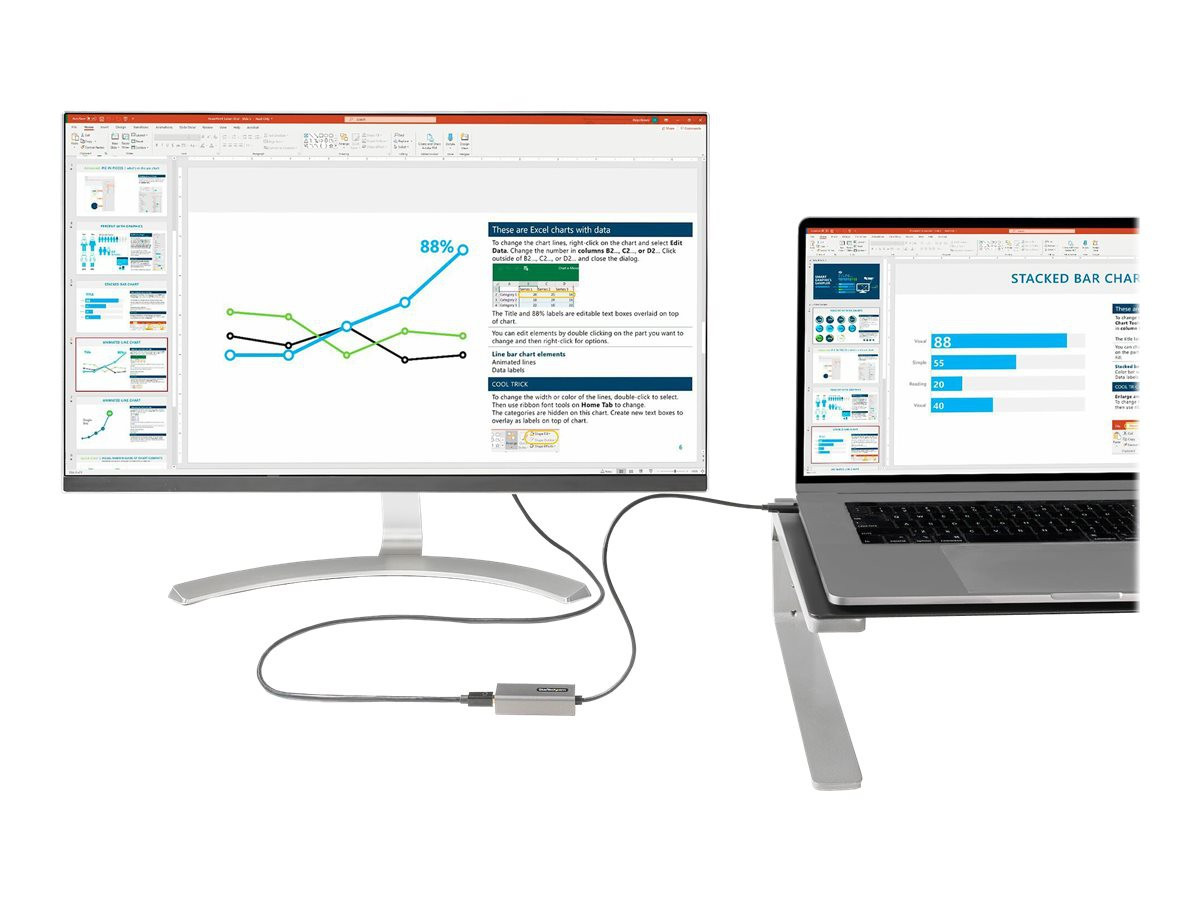 BildeSTARTECH USB-C to Mini DP Adapter 4K
