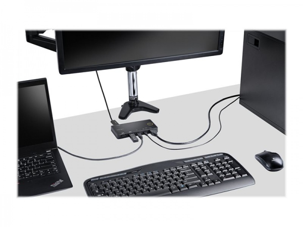 STARTECH 2 Port Hybrid USB-C KVM Switch
