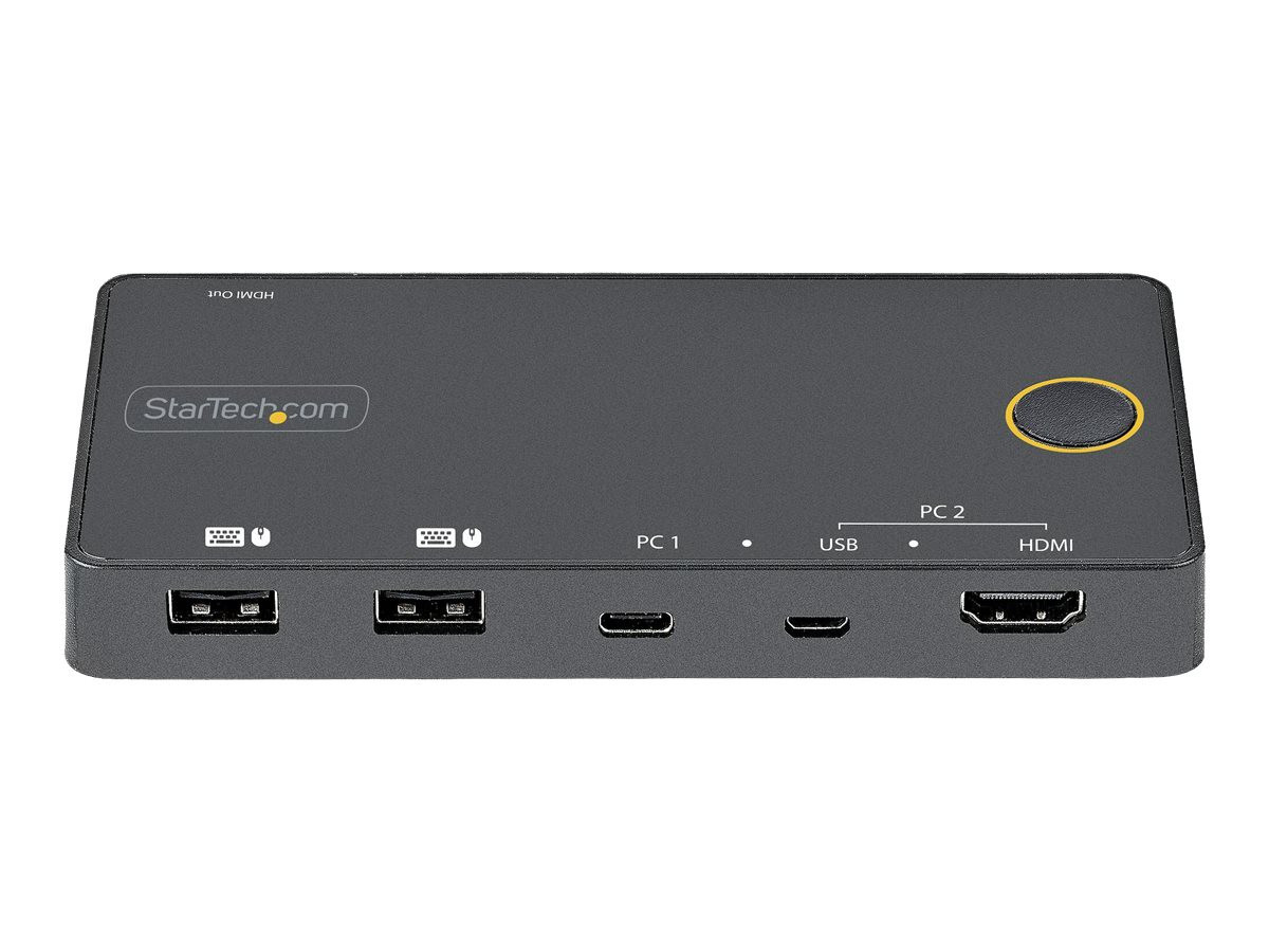 STARTECH 2 Port Hybrid USB-C KVM Switch