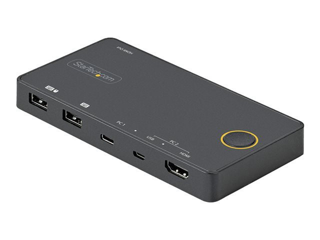 STARTECH 2 Port Hybrid USB-C KVM Switch