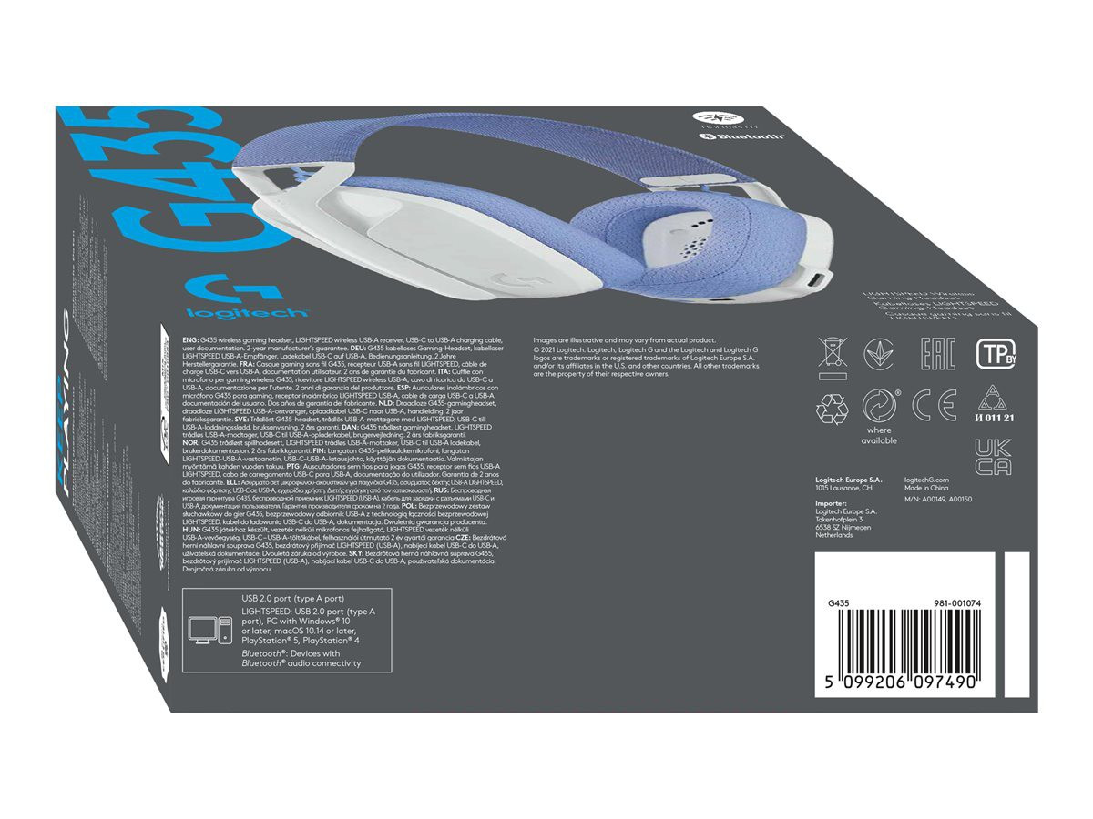 LOGI G435 LIGHTSPEED Wireless Headset