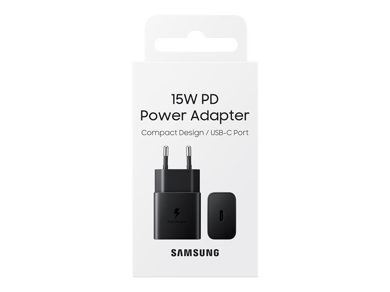 SAMSUNG 15W Adapter USB-C wo cable Black