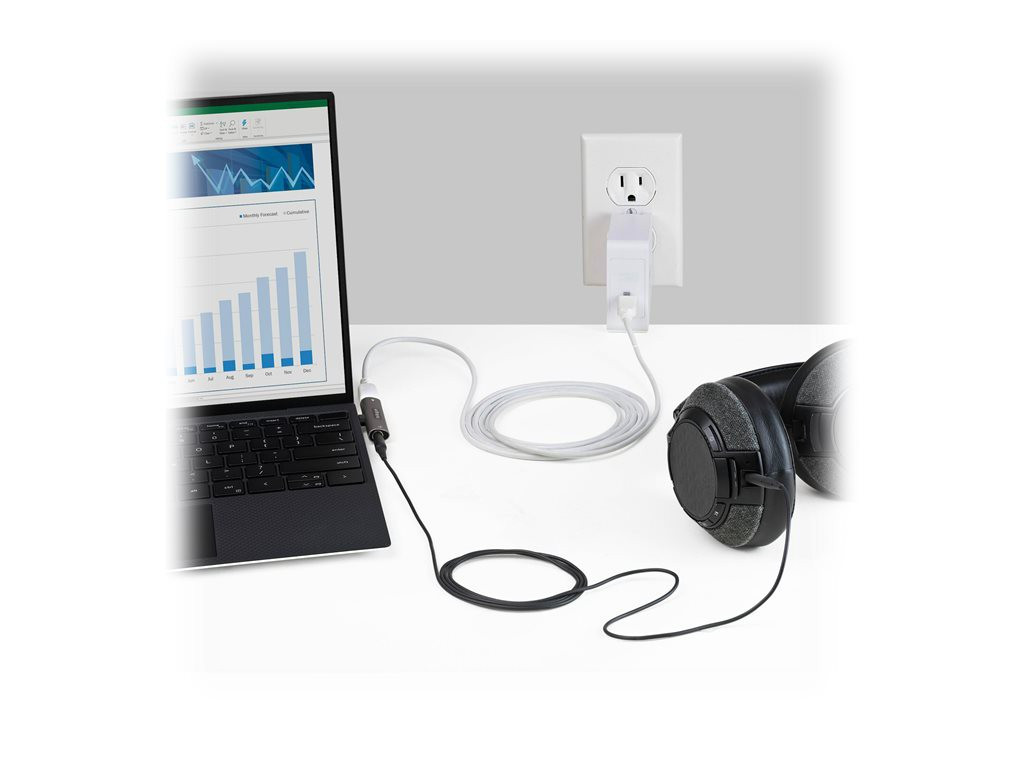 BildeSTARTECH USB-C 3.5mm Audio & Charge