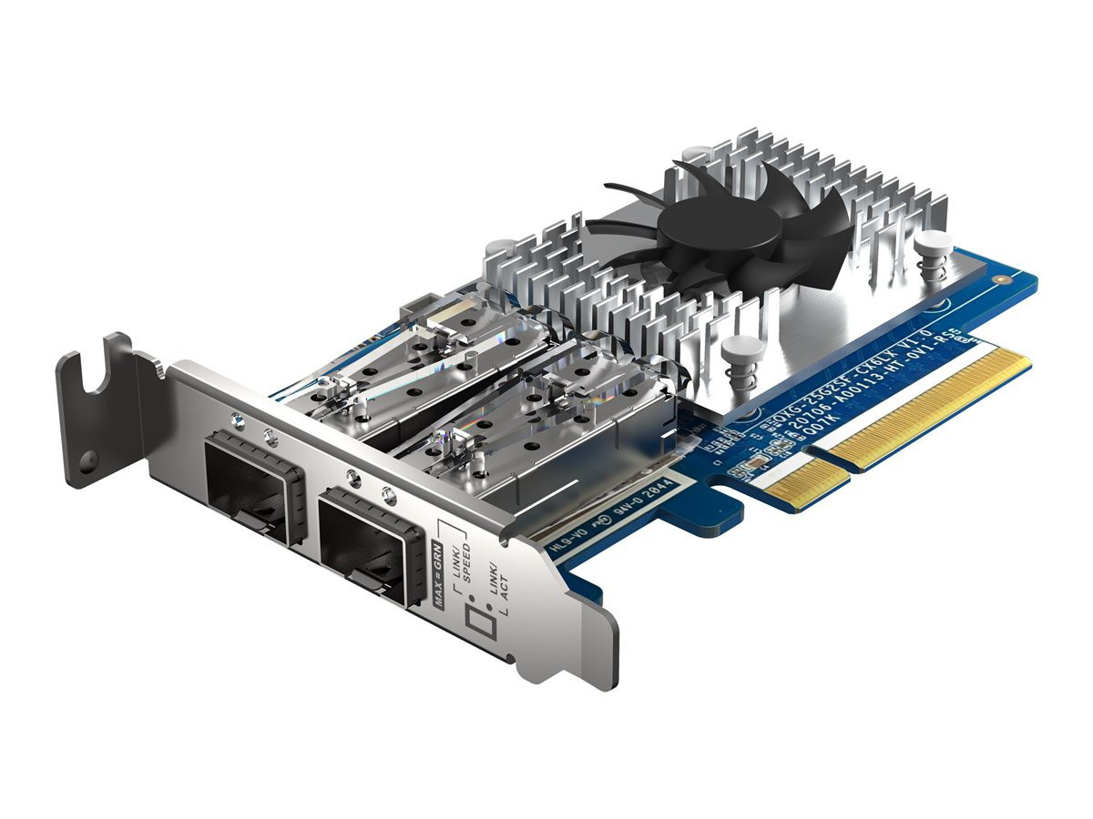 QNAP Dual-port SFP28 25GbE network