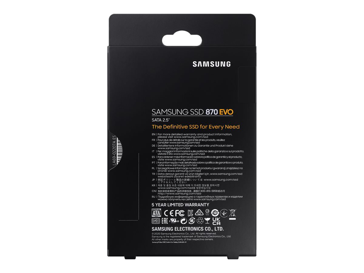 SAMSUNG 870 EVO 500GB SATA3 2.5inch SSD