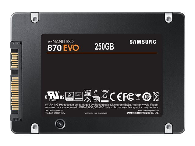 SAMSUNG 870 EVO 250GB SATA3 2.5inch SSD