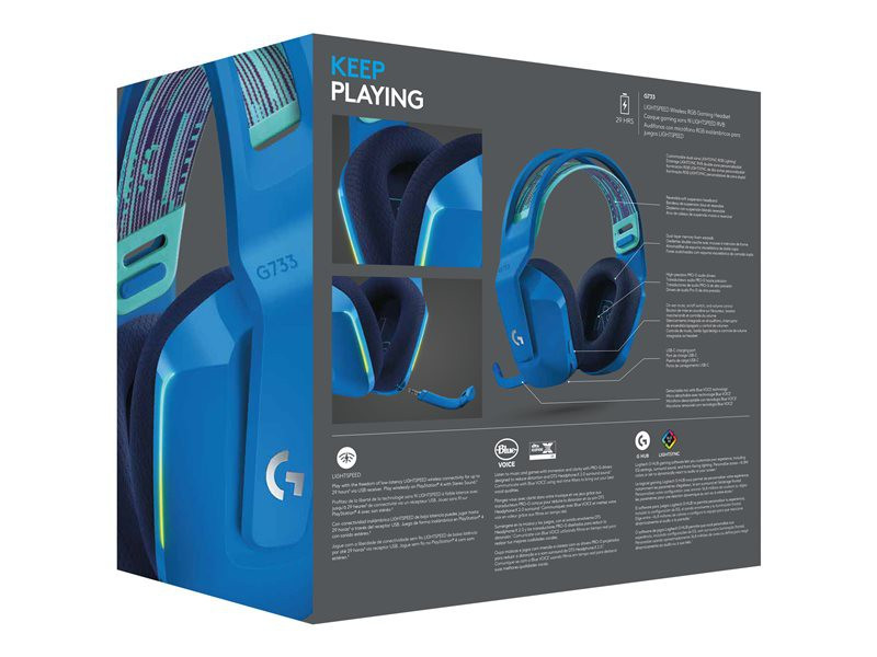 LOGI G733 LIGHTSPEED Headset blue