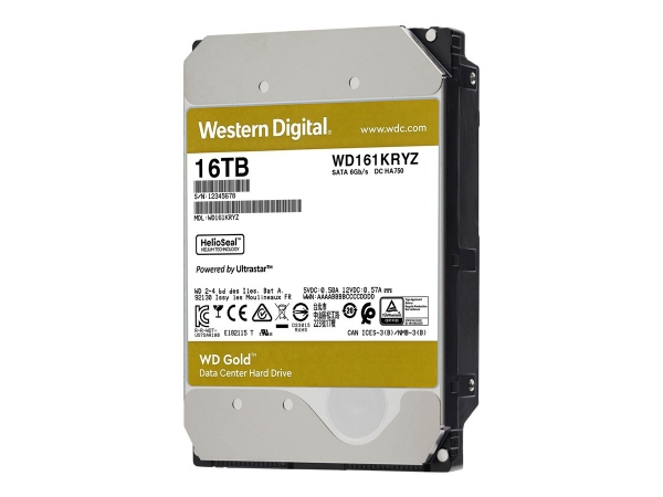 WD Gold 16TB HDD sATA 6Gb/s 512e