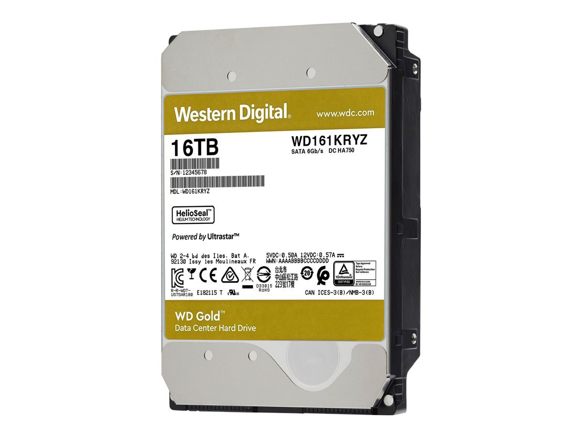 WD Gold 16TB HDD sATA 6Gb/s 512e