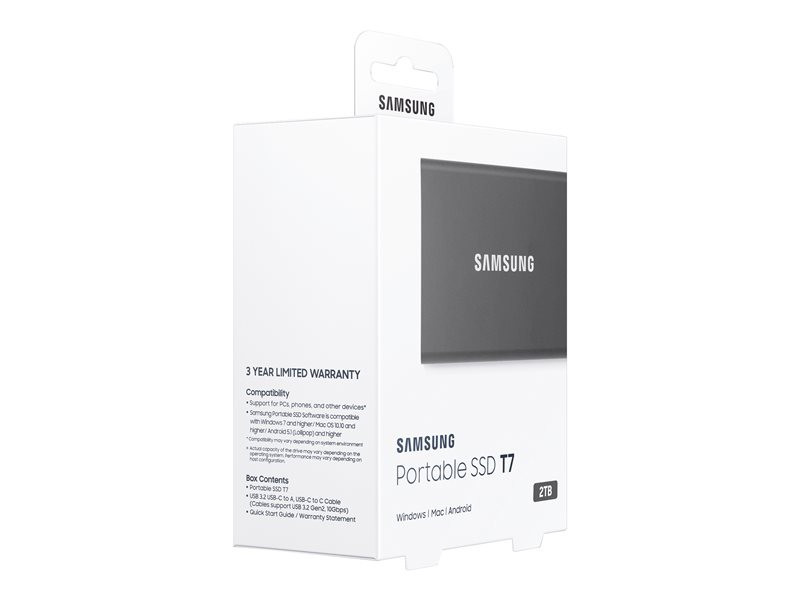 SAMSUNG Portable SSD T7 2TB grey
