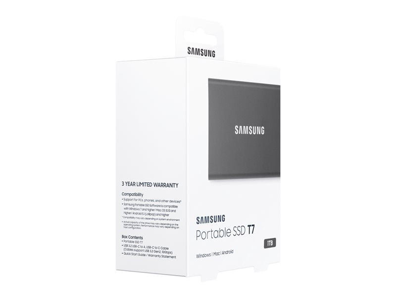 SAMSUNG Portable SSD T7 1TB grey