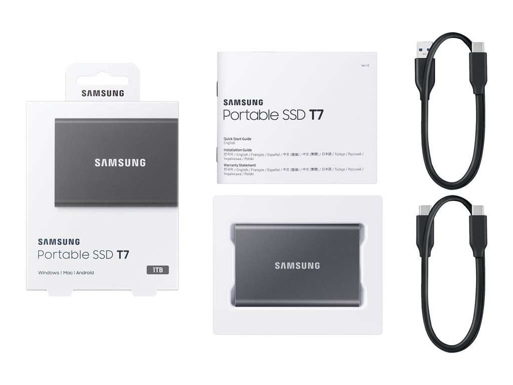 SAMSUNG Portable SSD T7 1TB grey