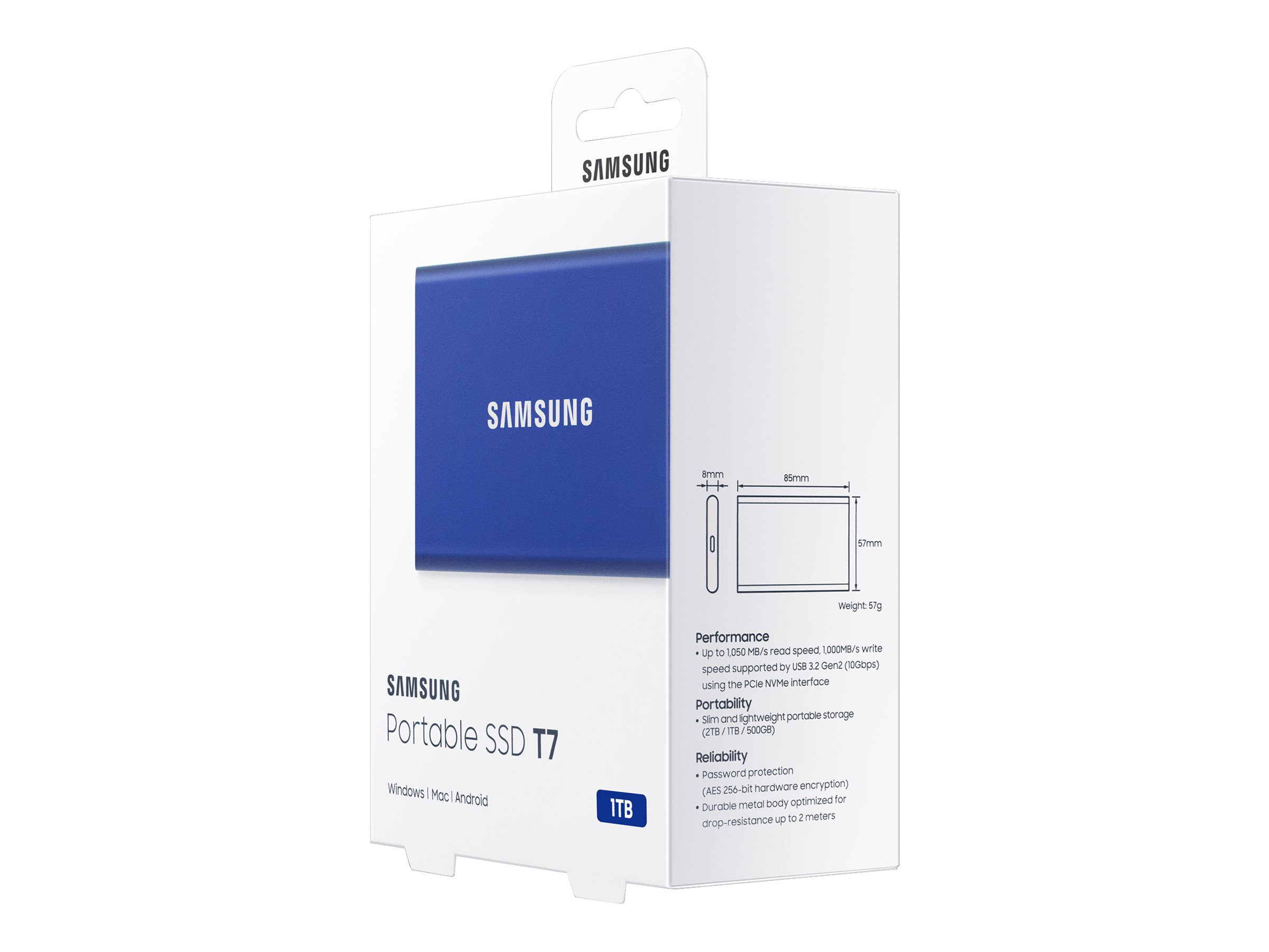 SAMSUNG Portable SSD T7 1TB blue