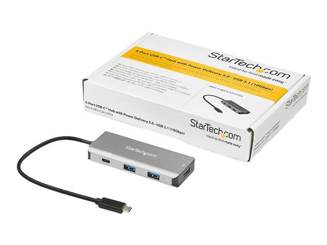 STARTECH 4-Port USB-C Hub with PD