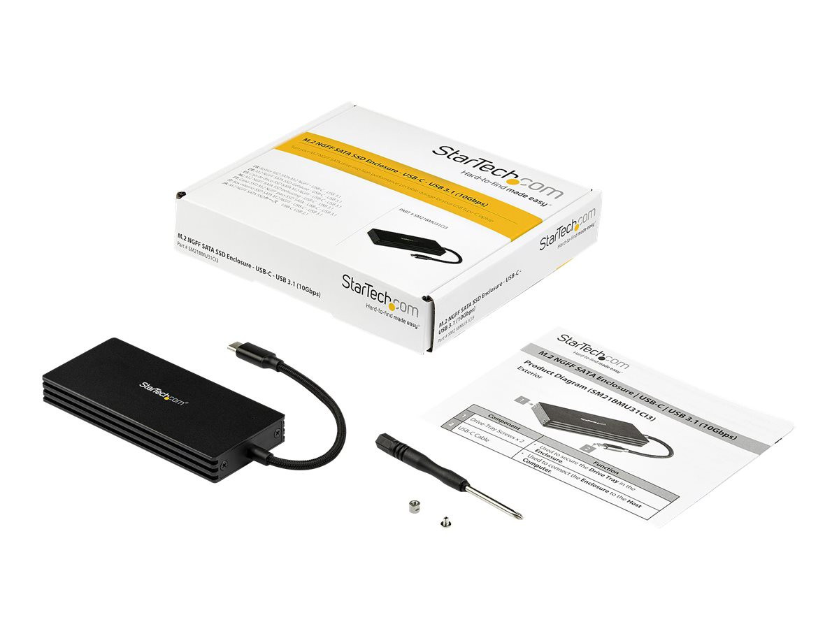 STARTECH M.2 SATA SSD Enclosure - USB-C