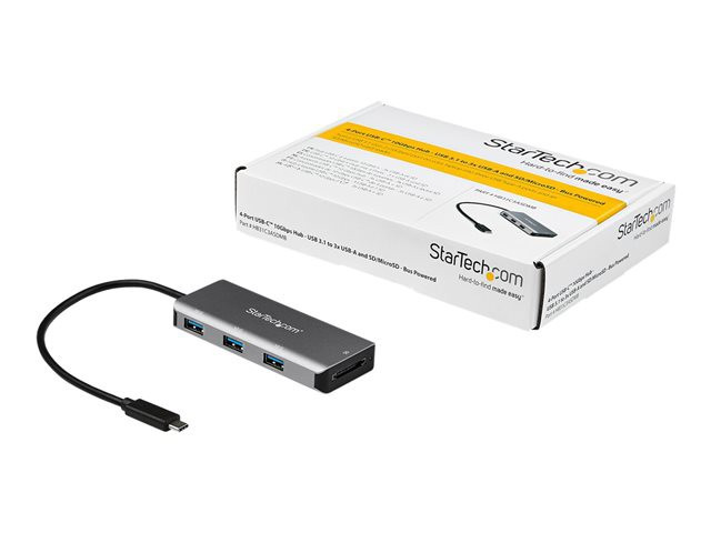 STARTECH 3-Port USB-C Hub w/ SD Reader