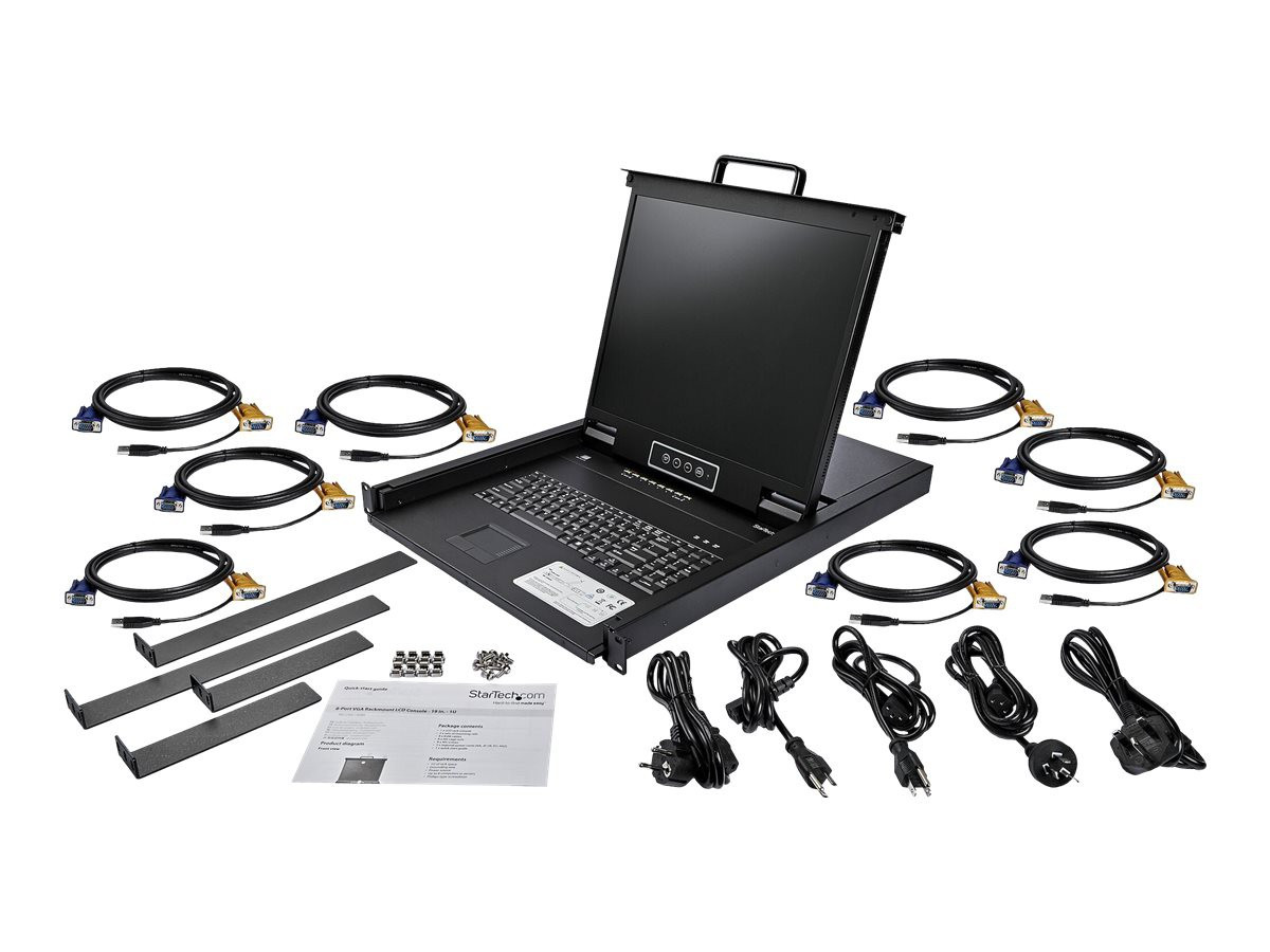 STARTECH 8-Port Rackmount KVM Console