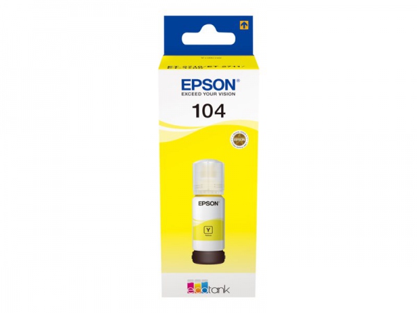 EPSON Ink C13T00P440 104 Yellow Ecotank