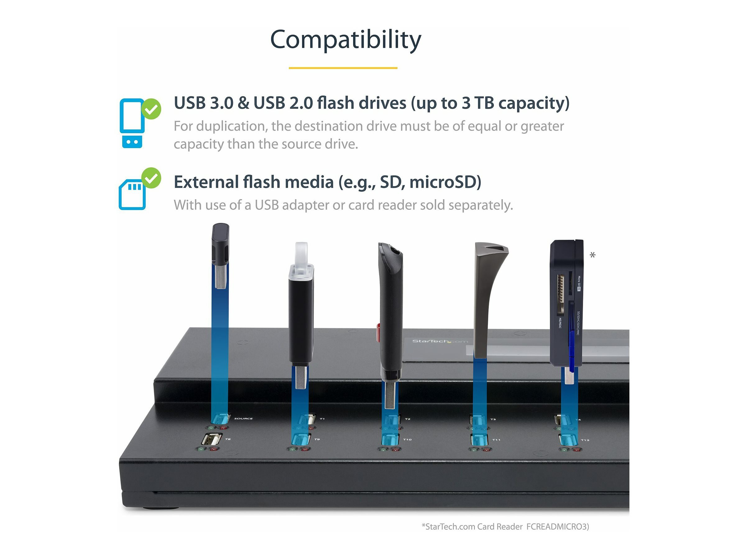 STARTECH USB Duplicator - 1:15 - USB