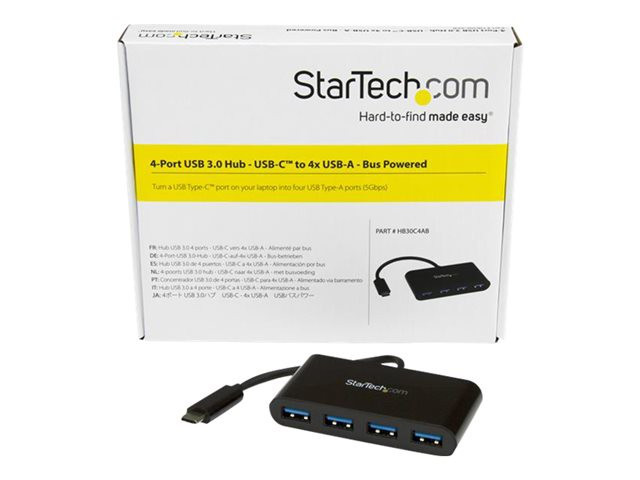 STARTECH 4-Port USB-C Hub - USB-C to 4x