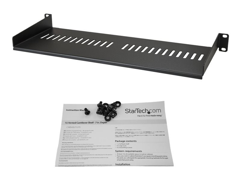 STARTECH 1U Rack Shelf 7in Deep