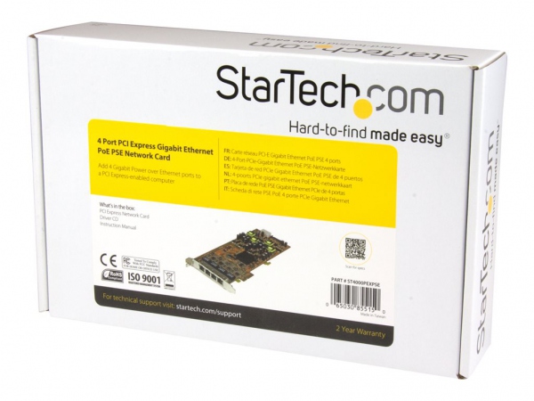 STARTECH 4 Port PCI Express Gigabit Ethe