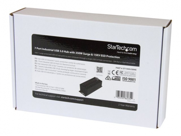 STARTECH 7 Port rugged mountable industr